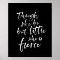 Brush Script Little But Fierce William Shakespeare