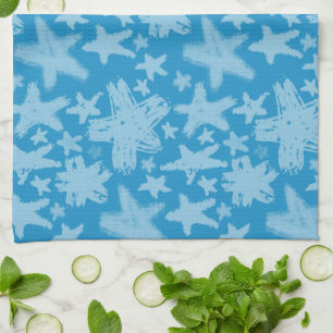 Brush Stars Pattern Kitchen Towel