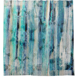 Brush Stroke Abstract Mandala Turquoise Blue