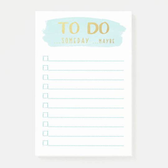 Brush Stroke | Procrastinator's To Do List Post-it Notes