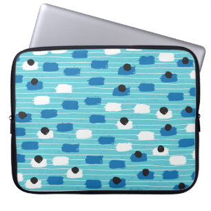 Brush stroke seamless pattern, hand-drawn. laptop sleeve