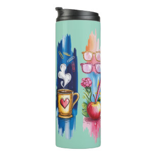 Brush Stroke Teacher  Thermal Tumbler