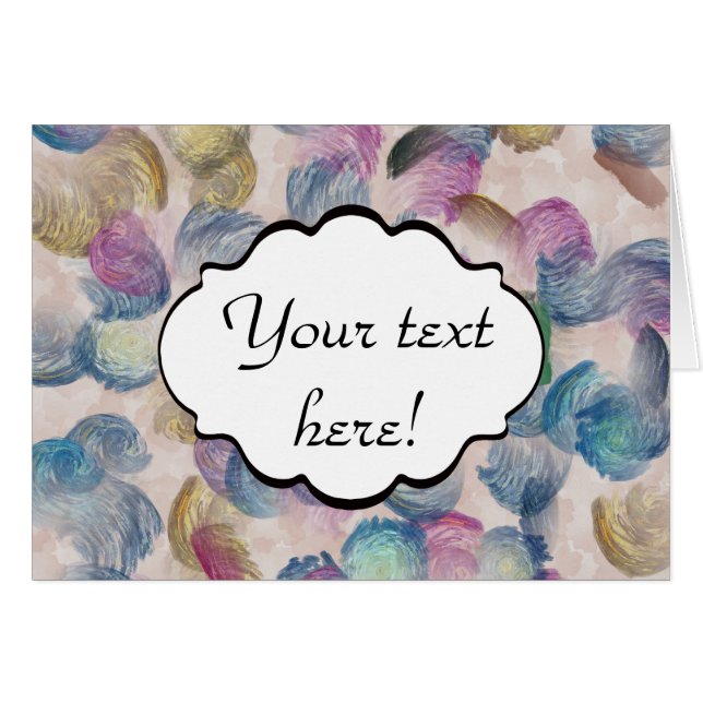 Brush strokes abstract design (Front Horizontal)