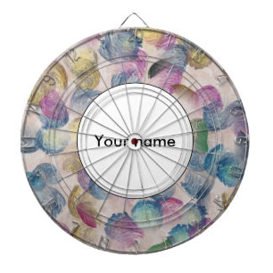 Brush strokes abstract design dartboard
