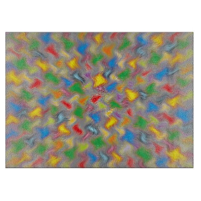 Brush Strokes Cutting Board (Front)