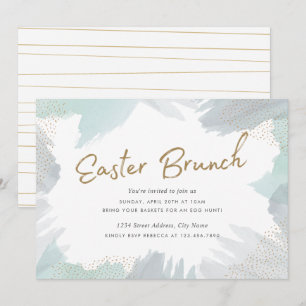 Brush Strokes Easter Invite