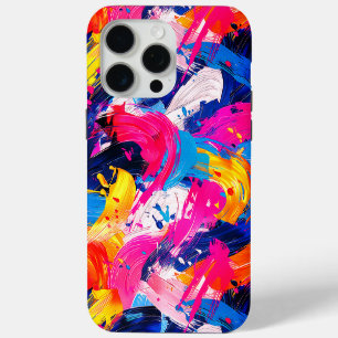 brush strokes pattern iPhone 15 pro max case