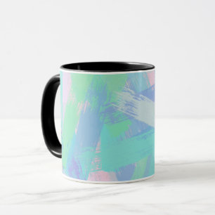 brush strokes texture mug