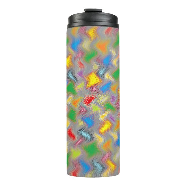 Brush Strokes Thermal Tumbler (Front)