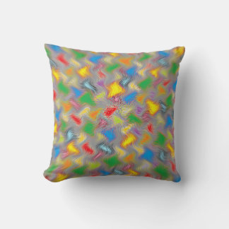 Brush Strokes Throw Pillow