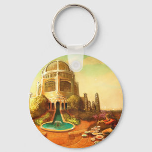 Brush Temple Keychain