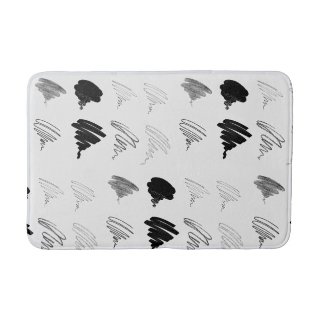 Brush Test Pattern Bath Mat (Front)