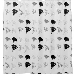 Brush Test Pattern Shower Curtain