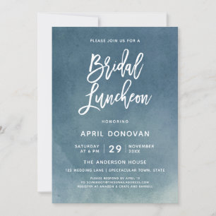 Brush Typographie Déjeuner nuptial Invitation