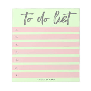 Brush Typography Pastels To-do List Notepad