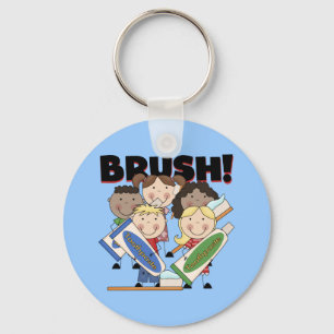 Brush Your Teeth T-shirts and Gifts Keychain