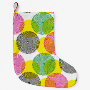 Brush Zigzags: Hand Drawn Pattern Small Christmas Stocking