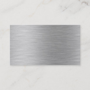 brushed aluminum business card
