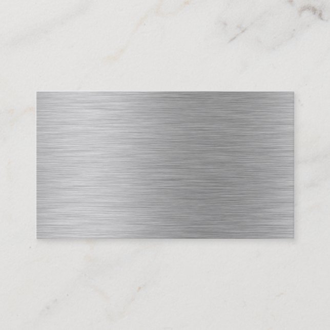 brushed aluminum business card (Front)