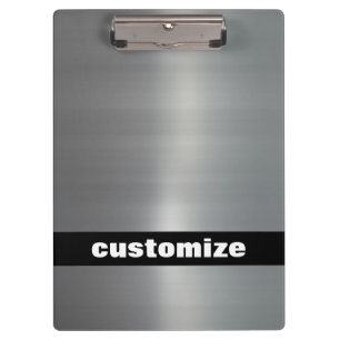 Brushed Aluminum Clipboard