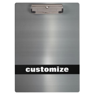 Brushed Aluminum Clipboard