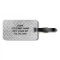 Brushed Aluminum Diamond Plate Metal Luggage Tag