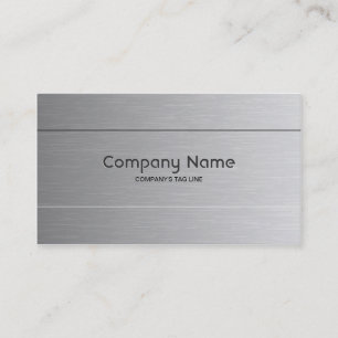 Brushed Aluminum Look Business Card Template
