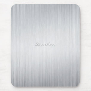 Brushed Aluminum Look Mouse Pad-Custom Name Pad