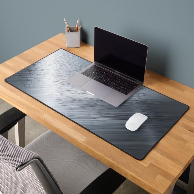 Brushed Aluminum Macro Texture Desk Mat (Office 2)