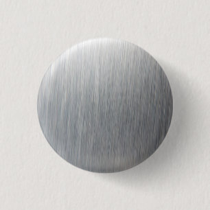 Brushed Aluminum Metal 1 Inch Round Button