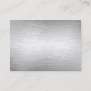 Brushed Aluminum Metal Business Cards
