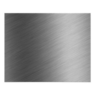 Brushed Aluminum Metal Look Photo Print