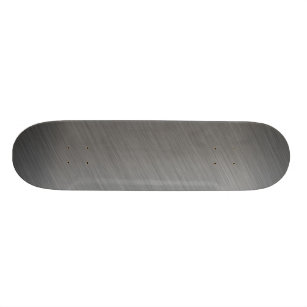Brushed Aluminum Metal Look Skateboard