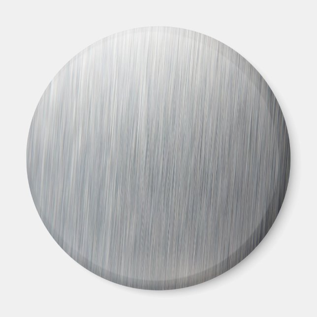 Brushed Aluminum Metal Magnet (Front)