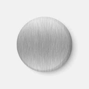 Brushed Aluminum Stainless Steel Textured Magnet