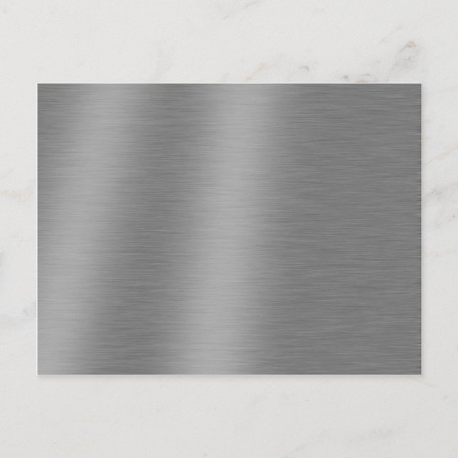 Brushed Aluminum Texture Postcard (Front)