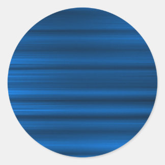 Brushed Blue Classic Round Sticker