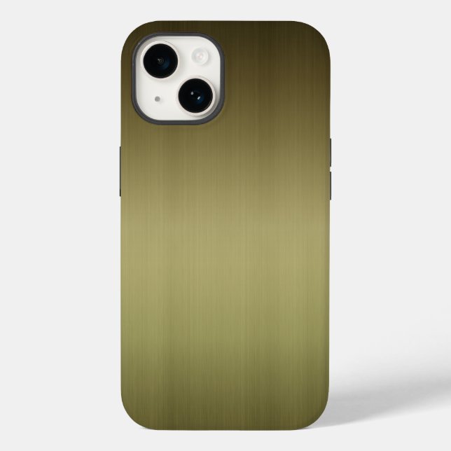 Brushed Brass Look Case-Mate iPhone Case (Back)
