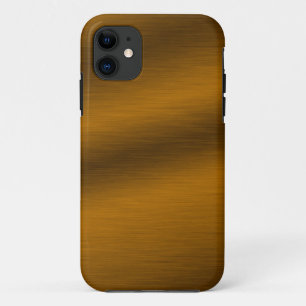 Brushed Bronze Background iPhone 11 Case