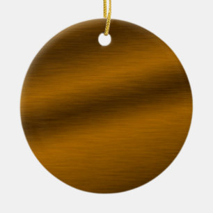 Brushed Bronze Background Ceramic Ornament