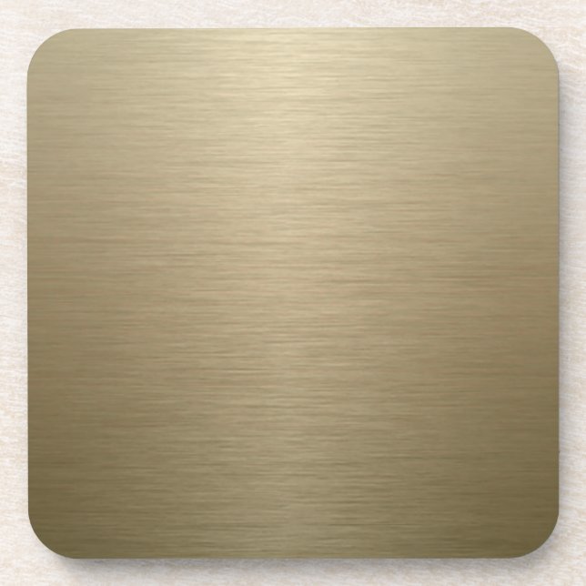 Brushed Bronze Coaster (Front)