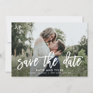 Brushed Charm Editable Colour Save The Date Card