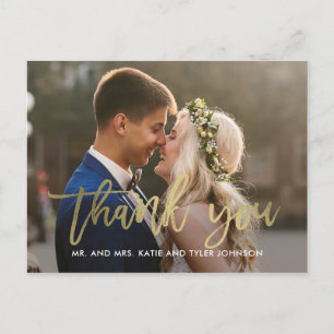 Brushed Charm Thank You Postcards