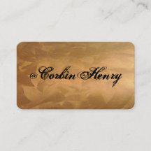 Brushed Copper Business Cards 2.0