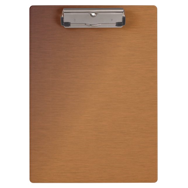 Brushed Copper Look 2 Clipboard (Front)