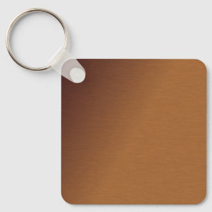 Brushed Copper Look 2 Keychain