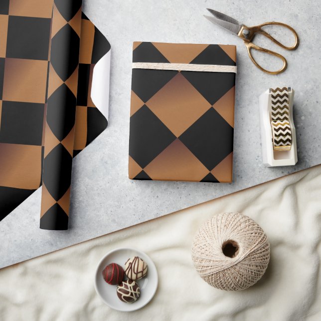 Brushed Copper Look 2 Wrapping Paper (Crafts)