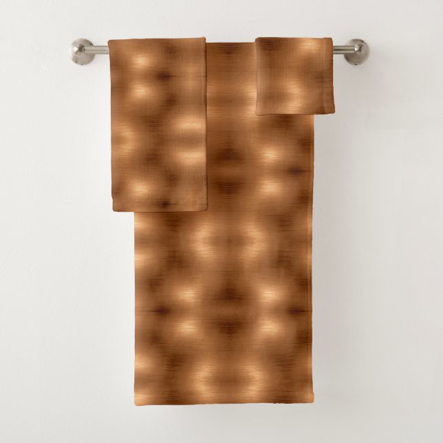 Brushed Copper Look Bath Towel Set (Insitu)