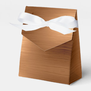 Brushed Copper Look Favor Box