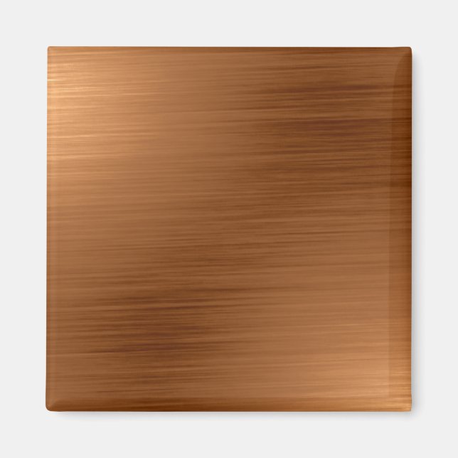 Brushed Copper Look Magnet (Front)